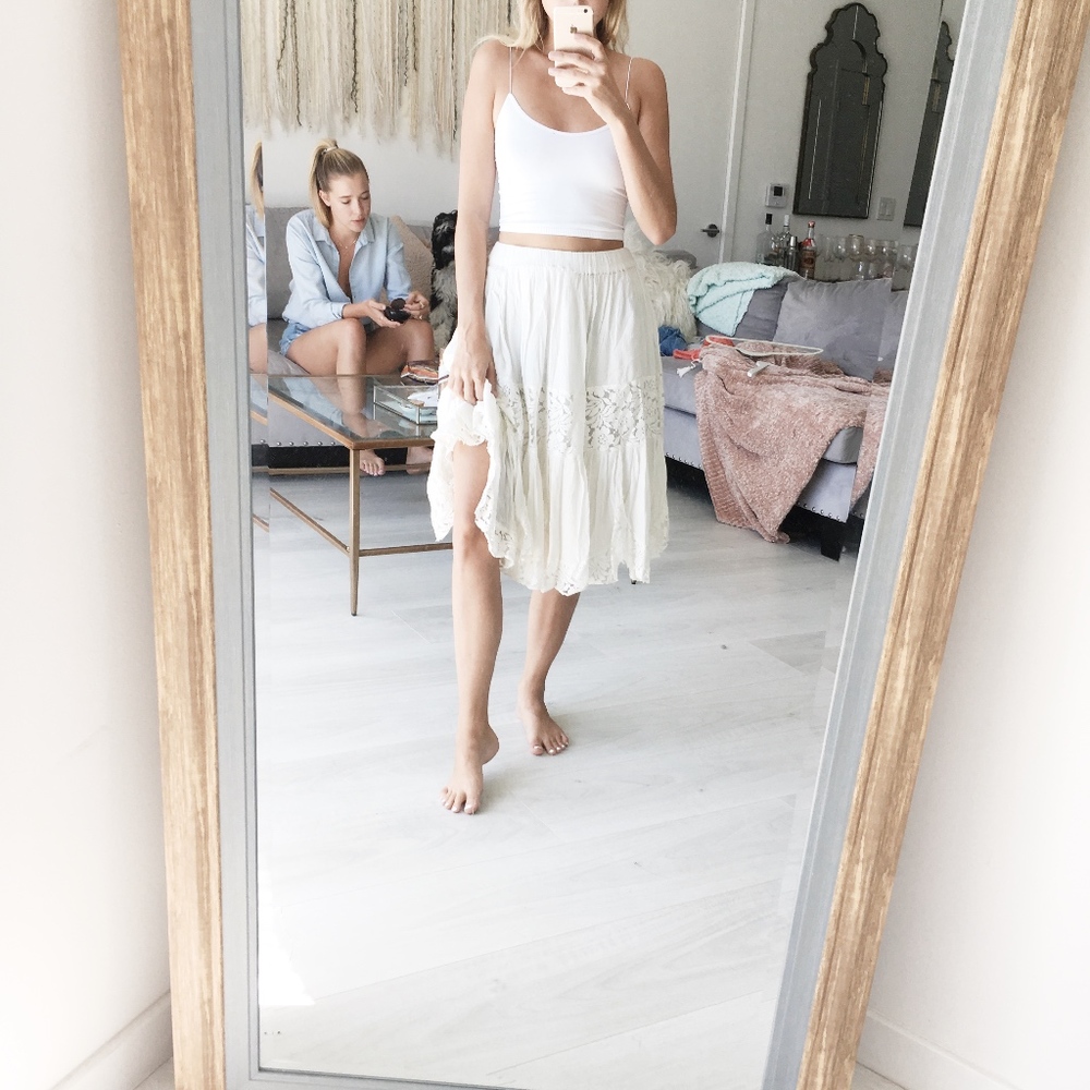 Boho Lace Midiskirt